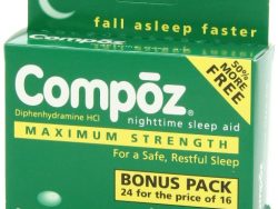 Compoz Nighttime Sleep Aid (Generic Diphenhydramine)
