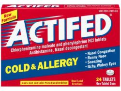 Actifed Cold and Allergy (Generic Phenylephrine)