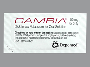 Cambia (Generic Diclofenac)