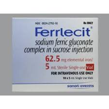 Ferrlecit (Generic Sodium Ferric Gluconate Injection)