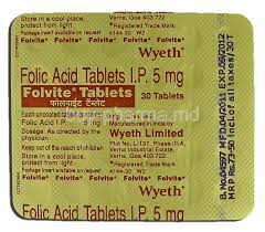 Folvite (Generic Folic Acid)