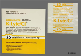 K-Lyte/CL Effervescent Tablets (Generic Potassium)