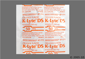 K-Lyte DS Effervescent Tablets (Generic Potassium)