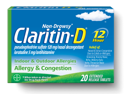 Claritin-D (Generic Pseudoephedrine)