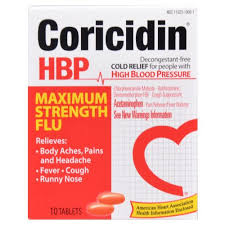 Coricidin HBP Maximum Strength Flu (Generic Dextromethorphan)