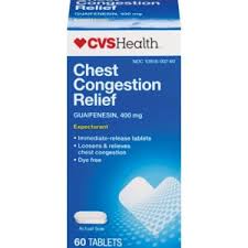 CVS Chest Congestion Relief (Generic Guaifenesin)