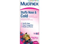 Children’s Mucinex Stuffy Nose and Cold (Generic Phenylephrine)