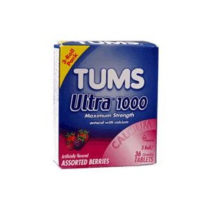 Tums Antacid/Calcium Supplement Assorted Fruit