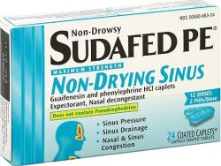 Sudafed PE Non-Drying Sinus (Generic Phenylephrine)