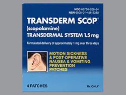 Transderm Scop (Generic Scopolamine Transdermal Patch)