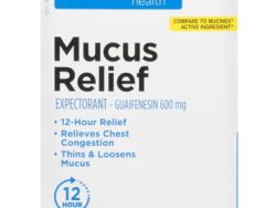 Topcare Mucus Relief (Generic Guaifenesin)