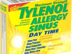 Tylenol Allergy Sinus Maximum Strength Caplets (Generic Chlorpheniramine)