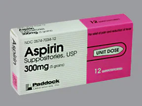Acetylsalicylic acid (Generic Aspirin Rectal)