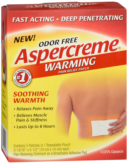 Aspercreme Warming  Patch (Generic Capsaicin Transdermal Patch)