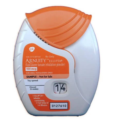Arnuity Ellipta (Generic Fluticasone Oral Inhalation)